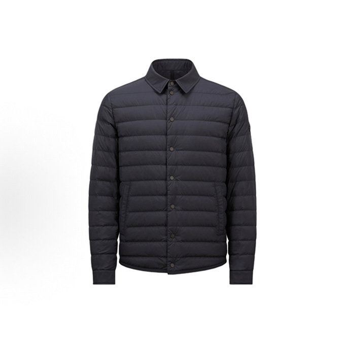 moncler bourdon shirt collar lightweight down jacket